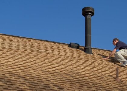 Roofing Contractor in Prince George is Doing Shingles roof maintenance